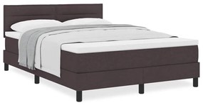 Cama Box Spring com Colchão Cinza Escuro 160x200 cm Tecido
