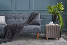 Pouffe Mona – Cinzento – 40x40x40 cm