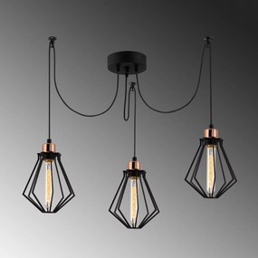Candeeiro Chandelier Oylat – Preto – Ø108 cm x 110 cm