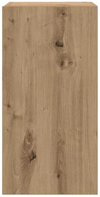 Estante para TV – 7 Peças, Montada na Parede, Carvalho Artisan, Madeir