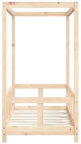 Estrutura de cama infantil 70x140 cm pinho maciço