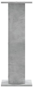 Suportes de colunas 2 pcs derivados de madeira cinzento cimento