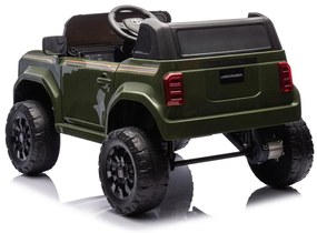 Carro elétrico para Crianças Toyota Land Cruiser PRADO 12V 4x4 Rodas Espuma EVA, assento couro ecológico Verde