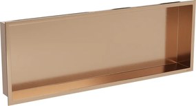 Mexen X-Wall-R prateleira embutida com flange 90 x 30 cm, cobre escovado - 19C0903010