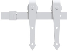 Porta de correr com ferragens 70x210 cm madeira de pinho maciça