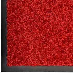 Tapete de porta lavável 60x180 cm vermelho