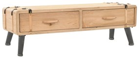 vidaXL Móvel de TV madeira de abeto maciça 110x33x35 cm