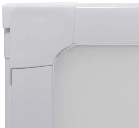 Painel de vidro dobravel para banheira 3 peças 141 x 132 cm