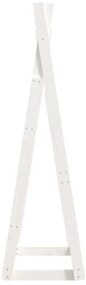 Suporte para roupas 100x45x150 cm madeira pinho maciça branco
