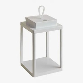 Lâmpada De Mesa Led Sem Fio Para Exterior Em Alumínio Xolara Branco - Sklum