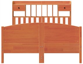 Cama com estante sem colchão 150x200 cm pinho maciço