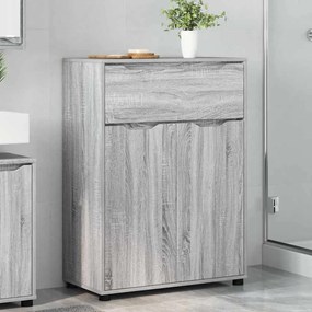 vidaXL Armário de Banheiro com porta Cinza Sonoma 72,5 x 36,5 x 100 cm