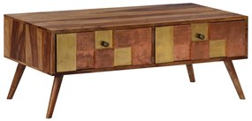 vidaXL Mesa de centro 100x50x39 cm madeira maciça