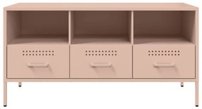 Móvel de TV 100,5x39x50,5 cm aço rosa