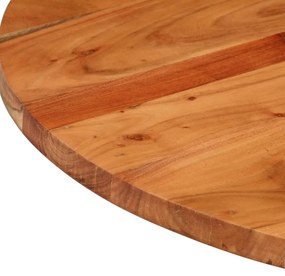 Tampo de mesa redondo Ø80x2,5 cm madeira de acácia maciça