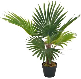 Palmeira artificial com vaso 70 cm verde