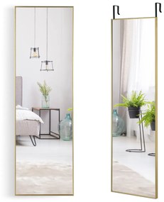 Espelho Porta Estrutura de Liga de Vidro Inquebrável 120 x 37 cm Dourado