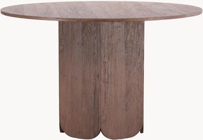Mesa de jantar redonda com efeito de madeira Tekla, Ø 120 cm