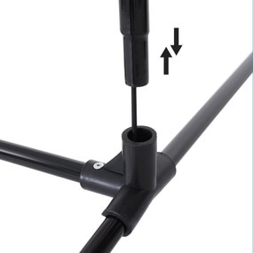 Rede de badminton de 4 m com Saco de transporte preta e amarela