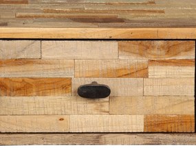 Mesa consola teca reciclada maciça 120x30x76 cm