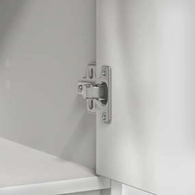 Aparador c/ gavetas e portas 73x31x90 cm branco