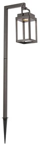Foco de exterior com espeto cinzento escuro incl. LED recarregável - Yara Moderno