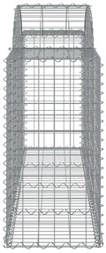 Cestos gabião arqueados 15pcs 200x50x80/100cm ferro galvanizado