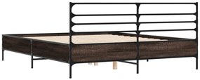 Estrutura de cama 120x200 cm derivados madeira/metal
