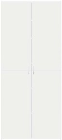 Armário para Sapatos Branco 80x35.5x180 cm Madeira Sólida
