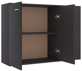 Aparador 105x30x75 cm contraplacado cinzento