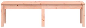 Banco jardim 2 lugares 159,5x44x45 cm madeira douglas cinzento
