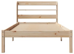 Cama sem colchão 90x200 cm madeira de pinho maciça