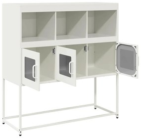 Aparador 100,5x39x107 cm aço laminado a frio branco