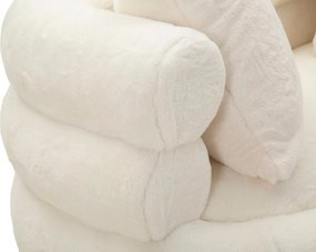 Sofá Glam Soffy Plus de 2 Lugares em Pelo Sintético – 133x68x69 cm – B