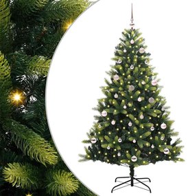 vidaXL Árvore de Natal Artificial com Hastes Flexíveis 150 LEDs 150 cm