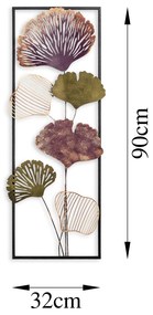 Acessório Decorativo de Parede em Metal Bys-075 – Multicolor – 32 x 90