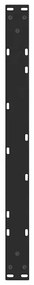 Pés para mesa de centro em V, 2 peças, preto, 70x(30-31,3) cm, aço