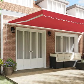 Toldo Vermelho 600 × 300 cm Vermelho