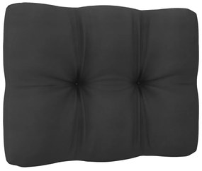 10 pcs conj. lounge jardim c/ almofadões pinho maciço antracite