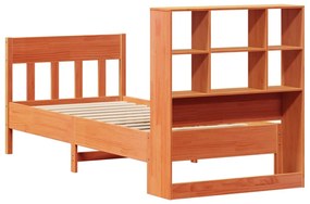 Cama sem colchão 90x200 cm pinho maciço castanho-mel