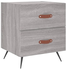 Mesas de cabeceira 2 pcs derivados de madeira sonoma cinza