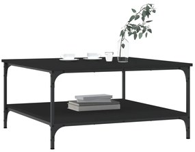 Mesa de centro 80x80x40 cm derivados de madeira preto