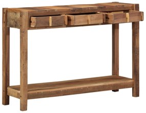 Mesa de Console 107x33x76 cm Madeira Recuperada