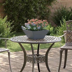 vidaXL Vaso Bowl Jardineira Antracite 35x35x15 cm de Aço
