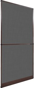 vidaXL Tela anti-insetos articulada para portas 120 x 240 cm castanho