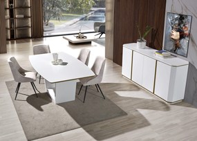 Sala de Jantar Santiago (Aparador + Mesa + 6 Cadeiras)