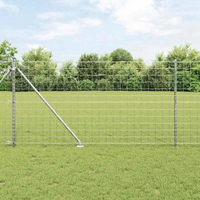 vidaXL Cerca Euro com 13 Postes de Espinho 1,2x25 m Aço Galvanizado