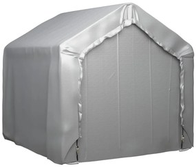 Tenda de armazenamento 180x180 cm aço galvanizado cinzento