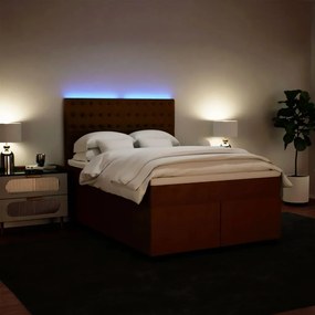 Cama com molas/colchão 140x200 cm veludo rosa