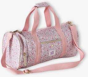 Saco de desporto personalizável em poliéster rosa doce